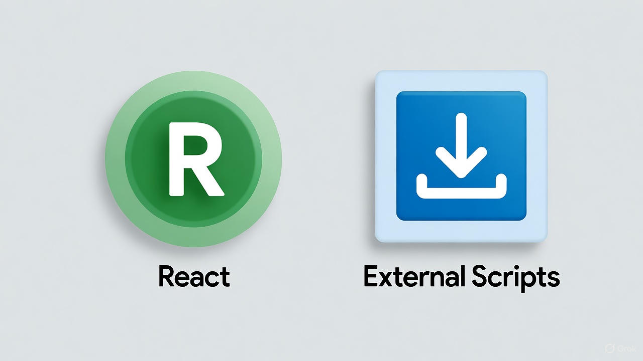 React and external scripts